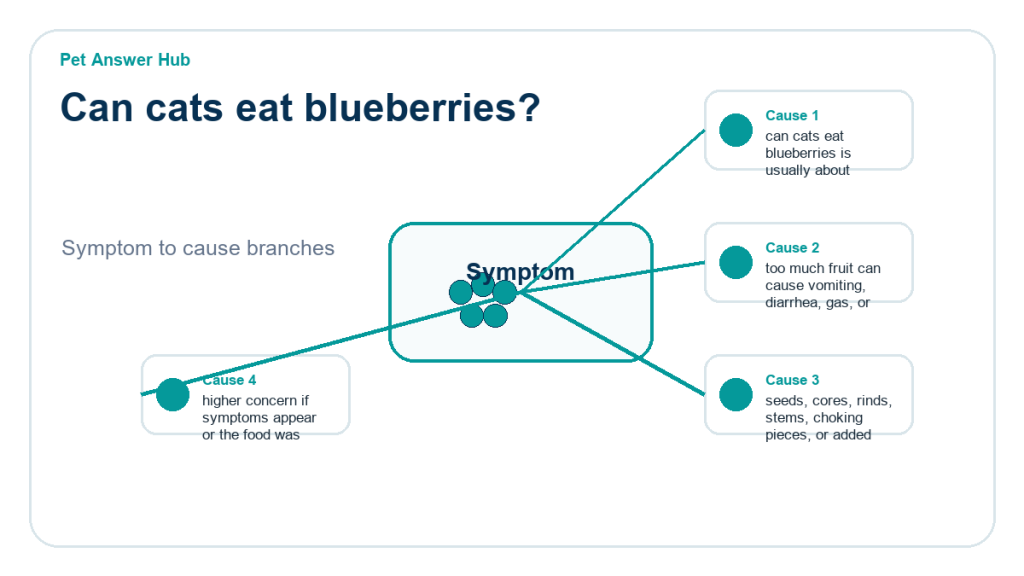 can cats eat blueberries ingredient risk diagram