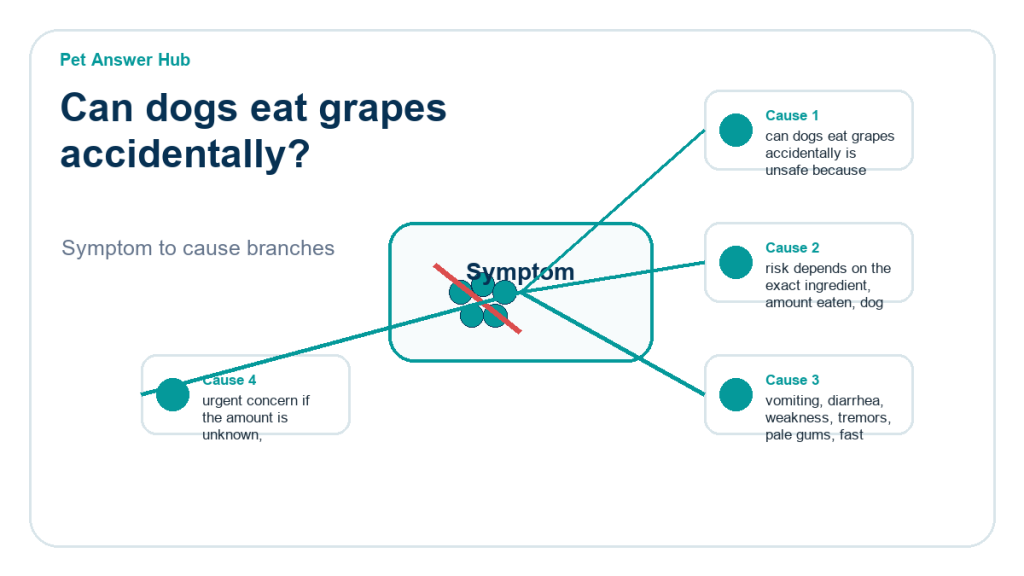 can dogs eat grapes accidentally food safety risk diagram