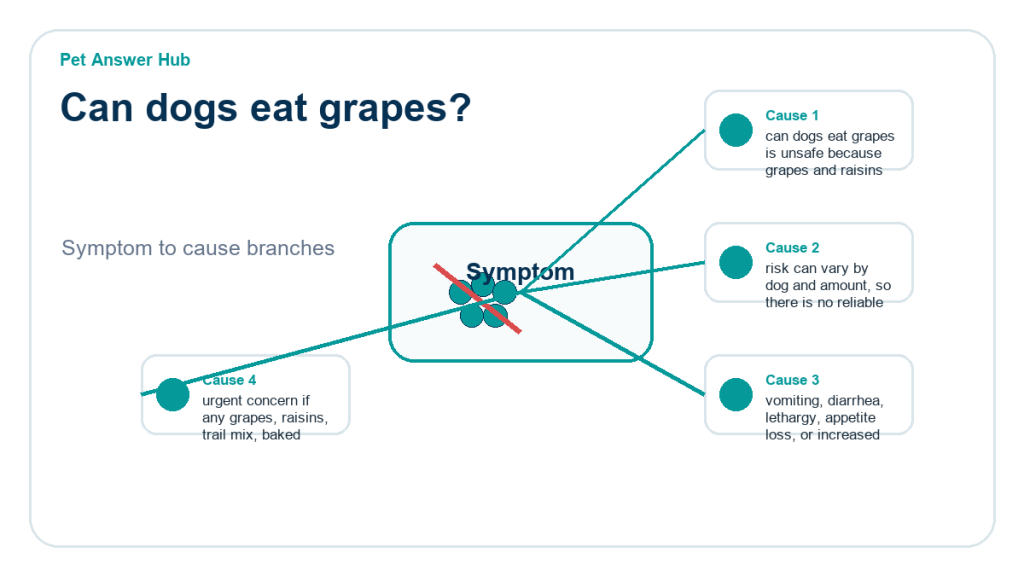 can dogs eat grapes ingredient risk diagram