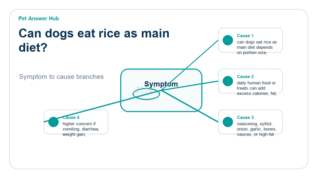 can dogs eat rice as main diet food safety risk diagram