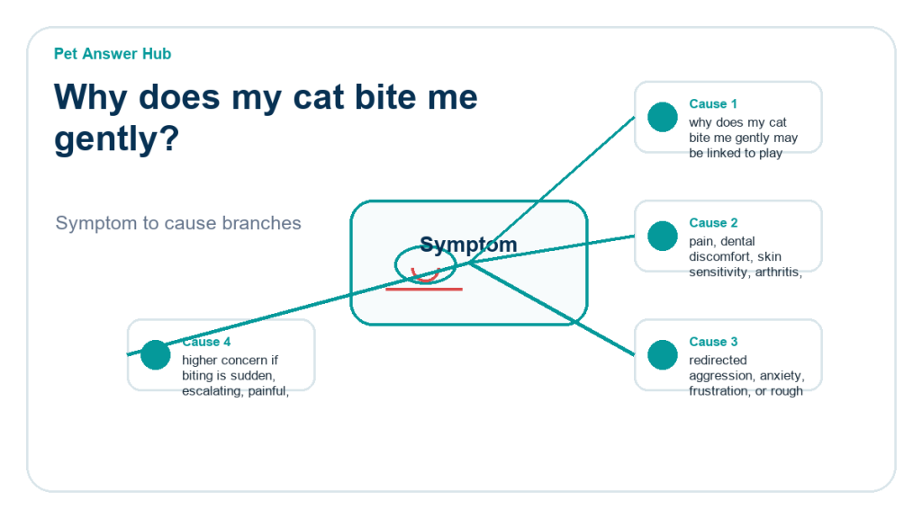 why does my cat bite me gently behavior cause diagram