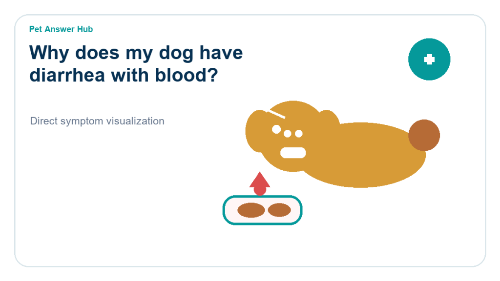 why does my dog have diarrhea with blood symptom state visual