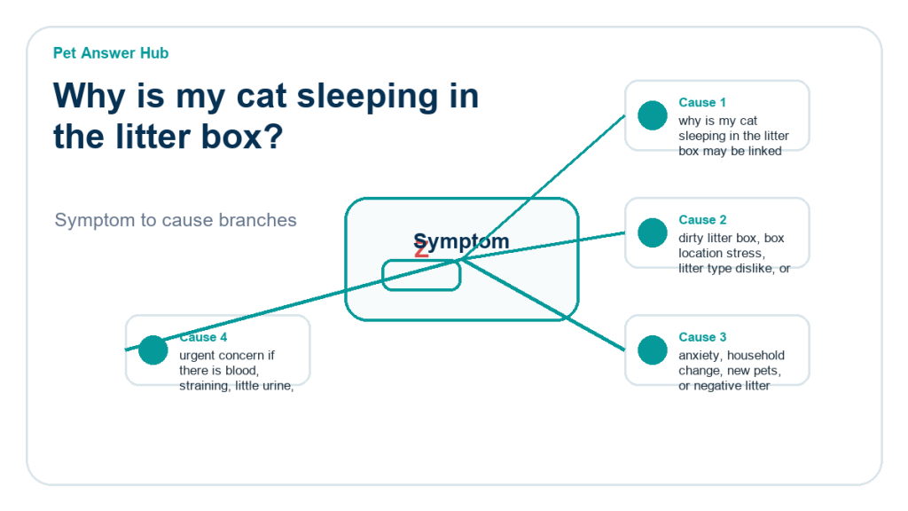 why is my cat sleeping in the litter box behavior cause diagram
