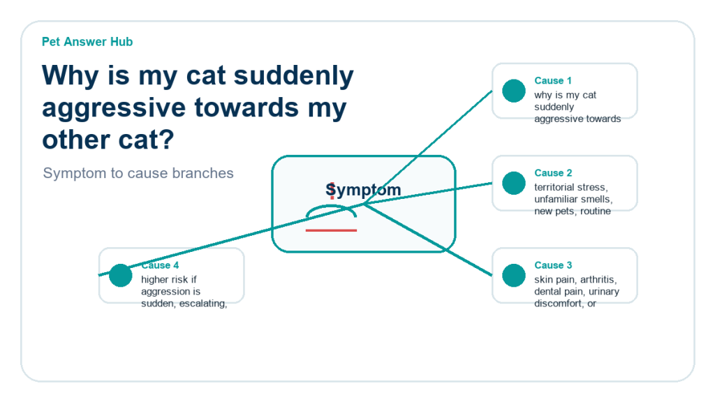 why is my cat suddenly aggressive towards my other cat behavior cause diagram