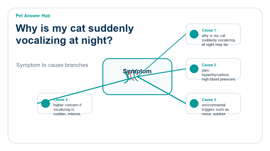 why is my cat suddenly vocalizing at night diagnostic cause diagram