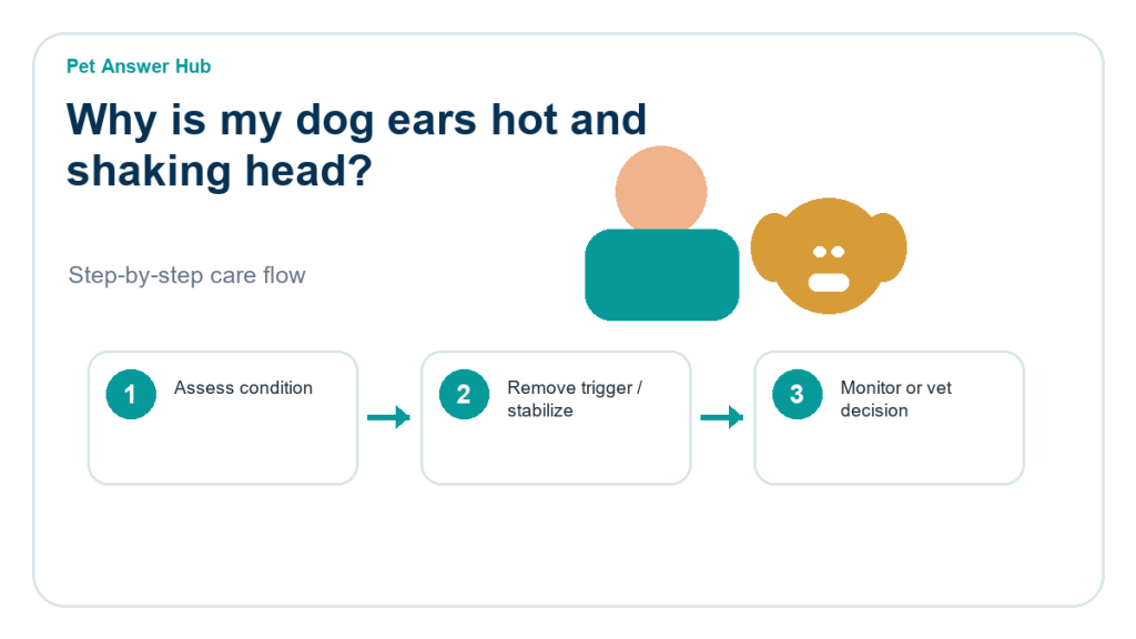 why is my dog ears hot and shaking head dog care action flow