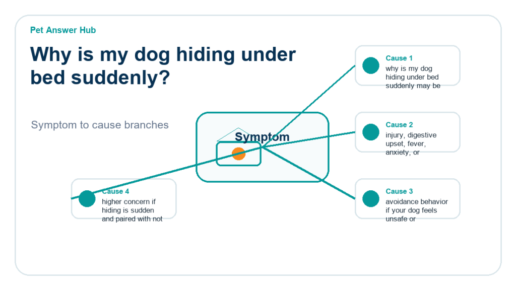why is my dog hiding under bed suddenly diagnostic cause diagram