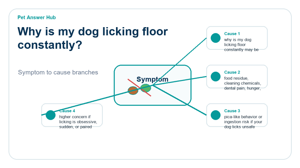 why is my dog licking floor constantly diagnostic cause diagram