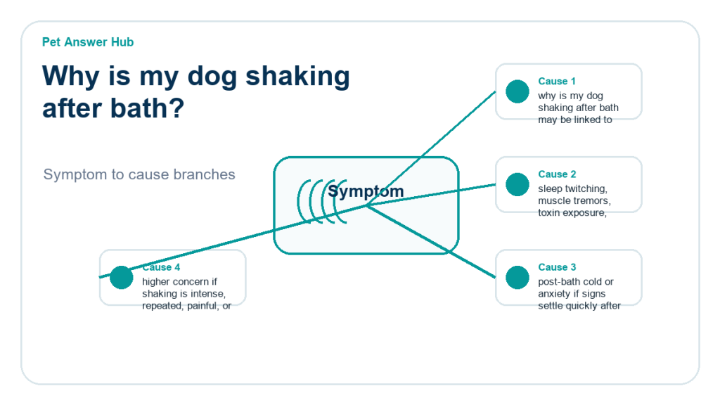 why is my dog shaking after bath diagnostic cause diagram