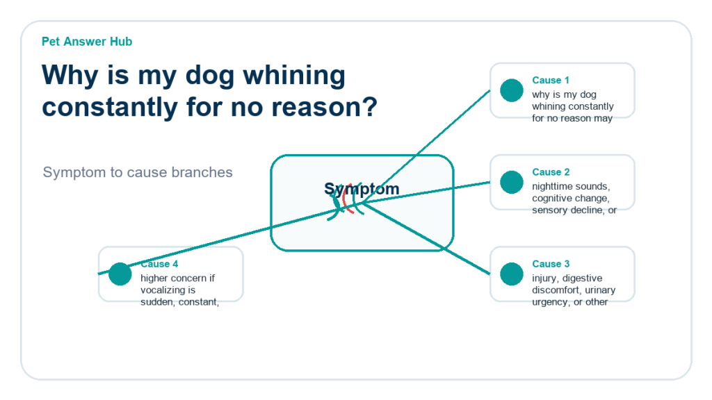 why is my dog whining constantly for no reason behavior cause diagram